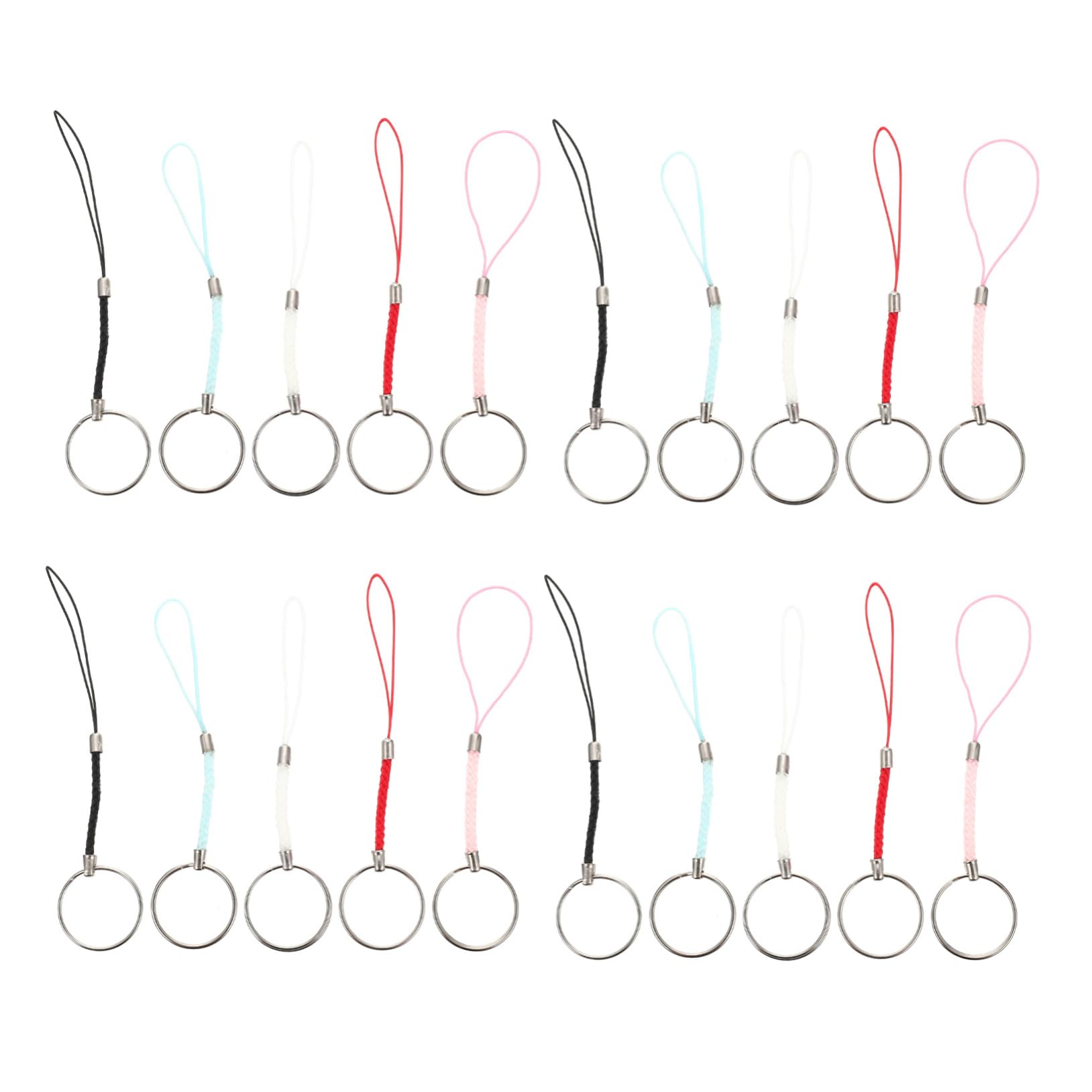 Llaveros DIY de nylon con cuerda resistente para colgar en bolsos creativos