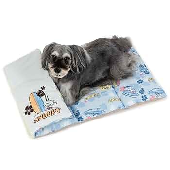 SNOOPY 犬用ベッド ベージュ SNOOPY スヌーピーフェイス柄ボアドームベッド ペット用品