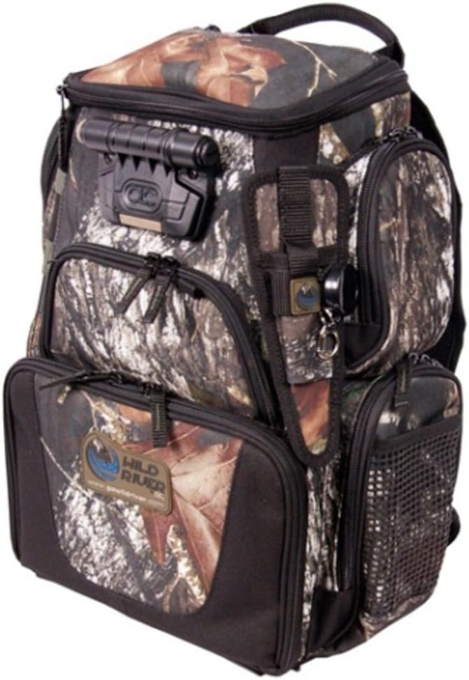 Wild River unisex adult Trays Included fishing tackle storage bags, Mossy Oak