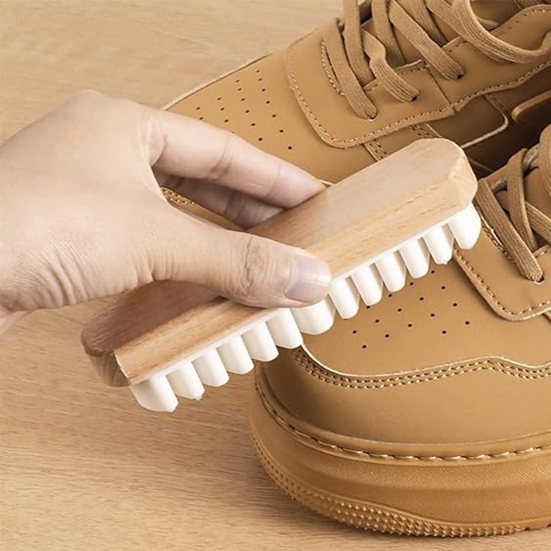 Spazzola per pelle scamosciata, kit di pulizia per nabuk, spazzola per scarpe, stivali e borse di qualsiasi colore