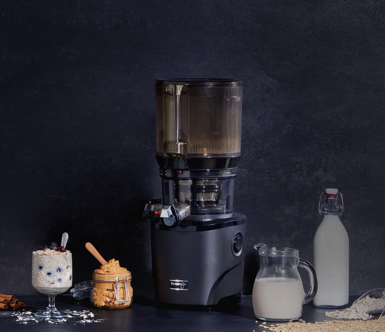 Kuvings Extracteur de jus AUTO10S avec 2 bouteilles en verre, découpe automatique, panier XXL 3L