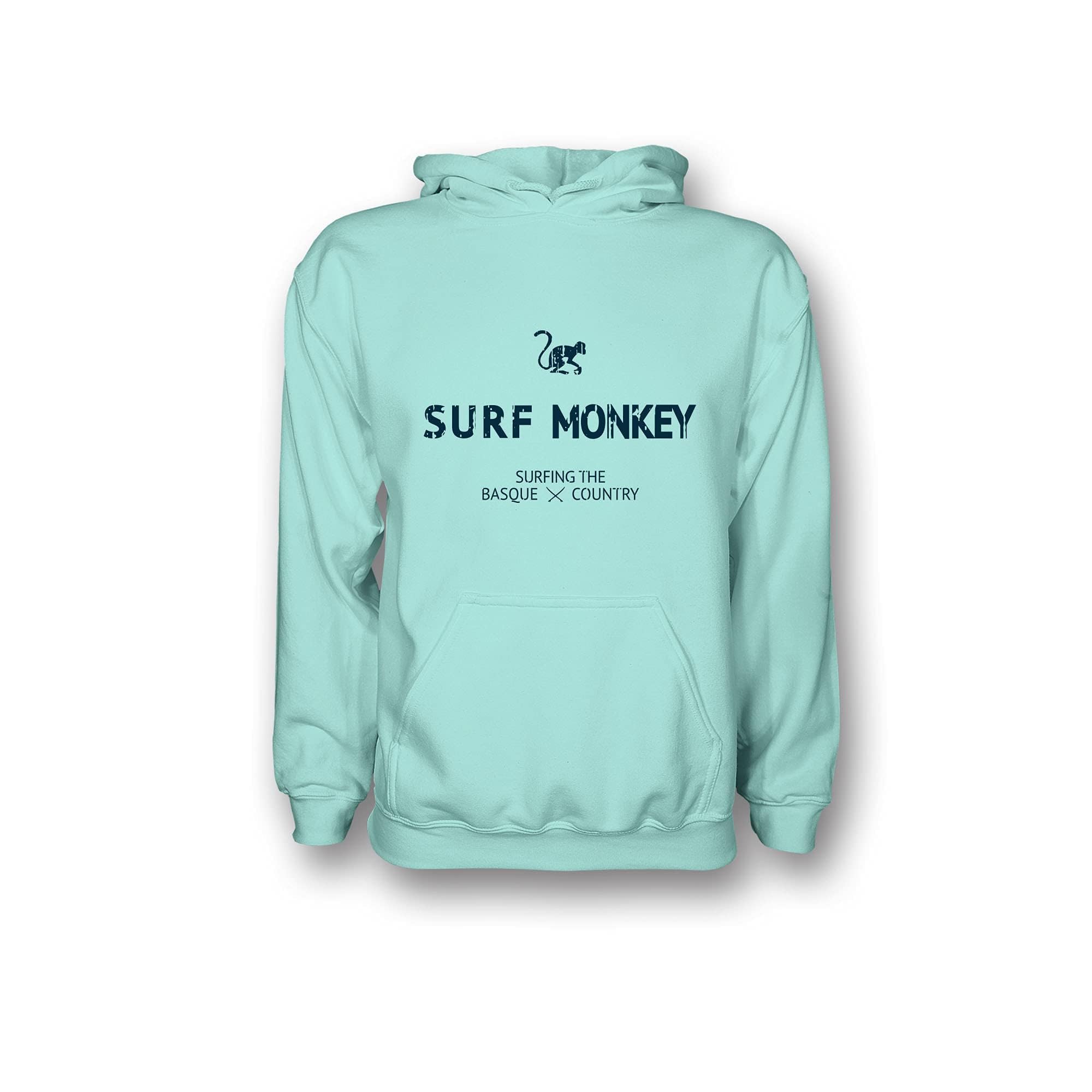 Surf Monkey Hoodie - Felpa ecologica con cappuccio da uomo/donna in cotone biologico Gots