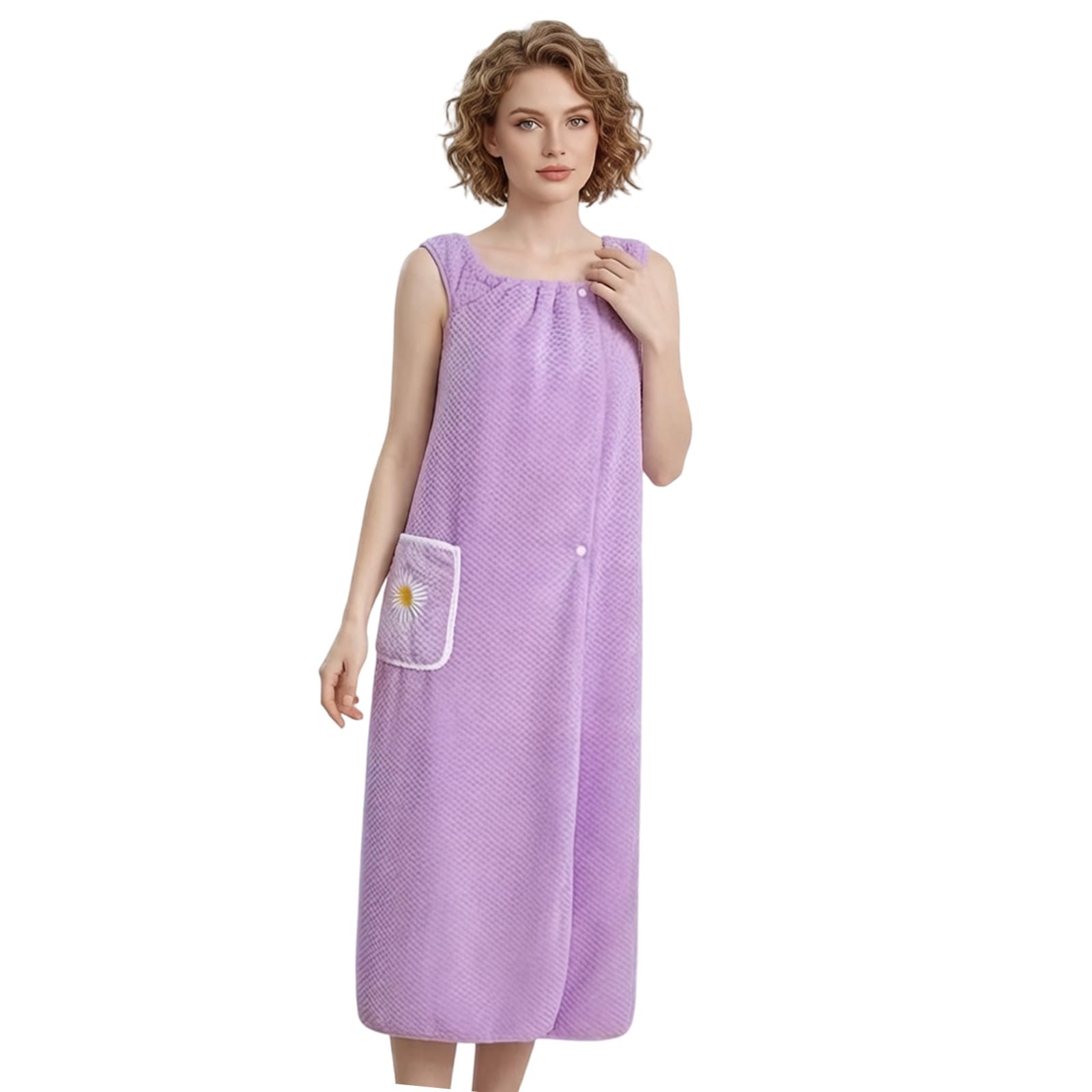 Buxuaaaa Corals Fleece Bath Towel with Soft Fabric for Women Quick Warm Technology and Wrap Around Designs Quick Drying Bath Towel