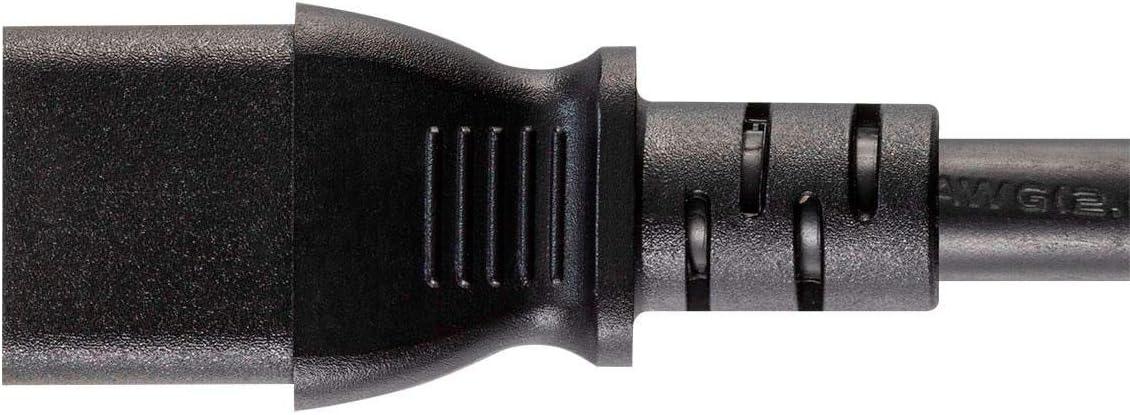 Monoprice Heavy Duty Extension Cord - 15 Feet - Black NEMA 6-15P to IEC 60320 C13, 14AWG, 15A, SJT, 125V, for Powering Computers, Printers, Scanners