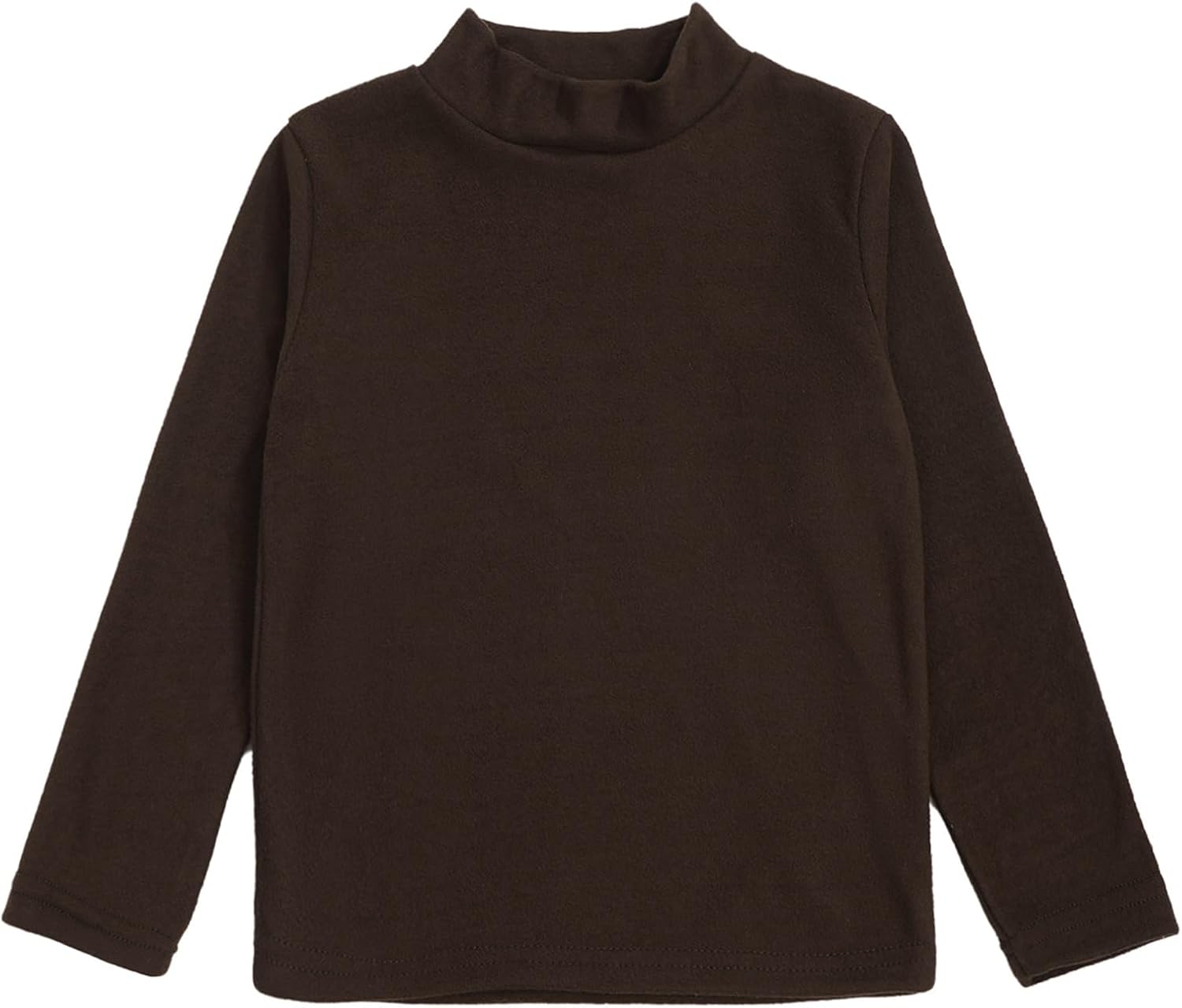 iiniim Kids Boys Girls Turtleneck Pullover Sweater Toddler Cotton Solid Color Winter Warm Tops Sweatshirt 2-12 Years