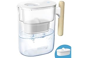 Waterdrop 200-Gallon Ultimate Water Filtration Pitcher, Crystal Clear