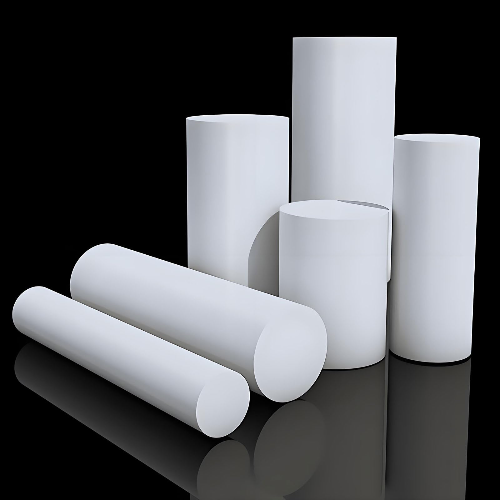 Varilla de PTFE | 80-90 mm de diámetro 20-50 cm de longitud for ingeniería industrial(80mm x 0.5m)