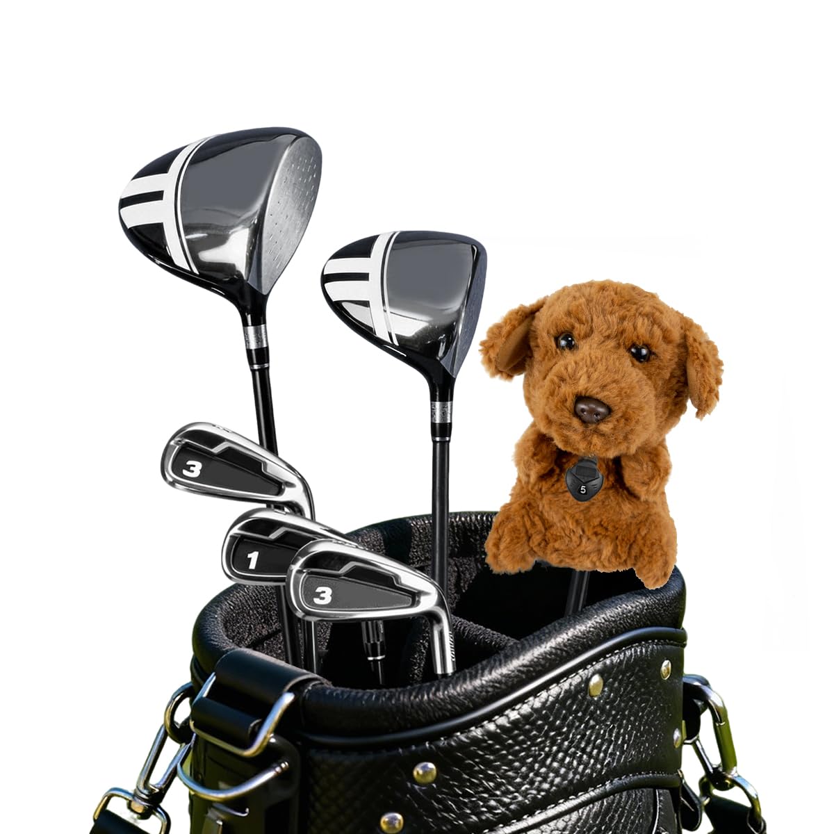 Scott Edward Golfschlägerabdeckung, passt gut für Hybrid-Golfschläger aus Holz, lustiges süßes Tier-Design, weiche, funktionelle Golfschlägerhaube, stilvoller Schlägerschutz für Männer und Frauen