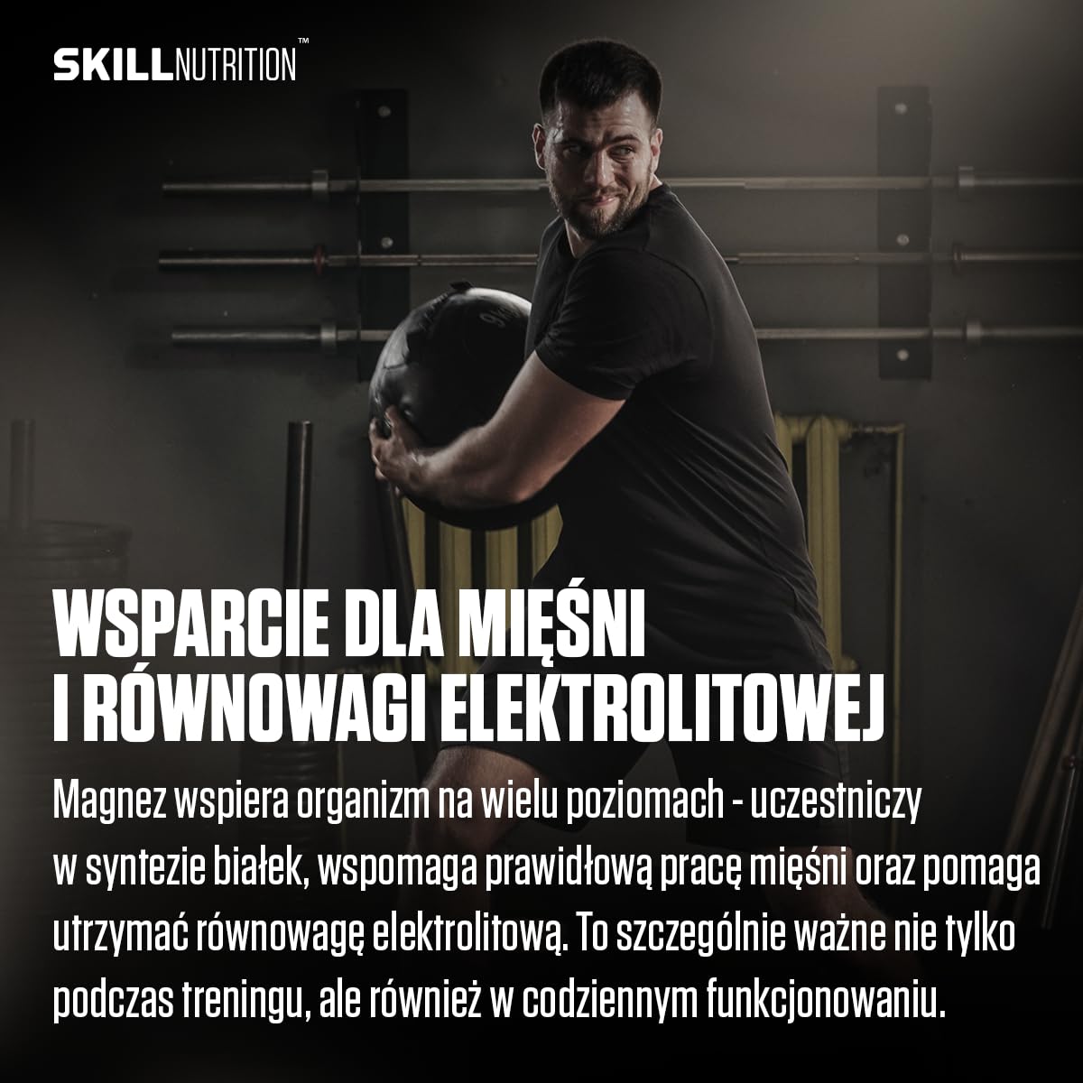 SKILL Nutrition Magtein® Magnez L-Treonian | 180 kapsułek | Klinicznie przebadana, wysoko biodostępna formuła | Wspiera koncentrację, pamięć i funkcje poznawcze | Mięśnie i elektrolity | Wegański