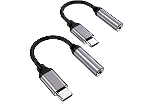 USB C Type Headphone Adapter - 2 Pack
