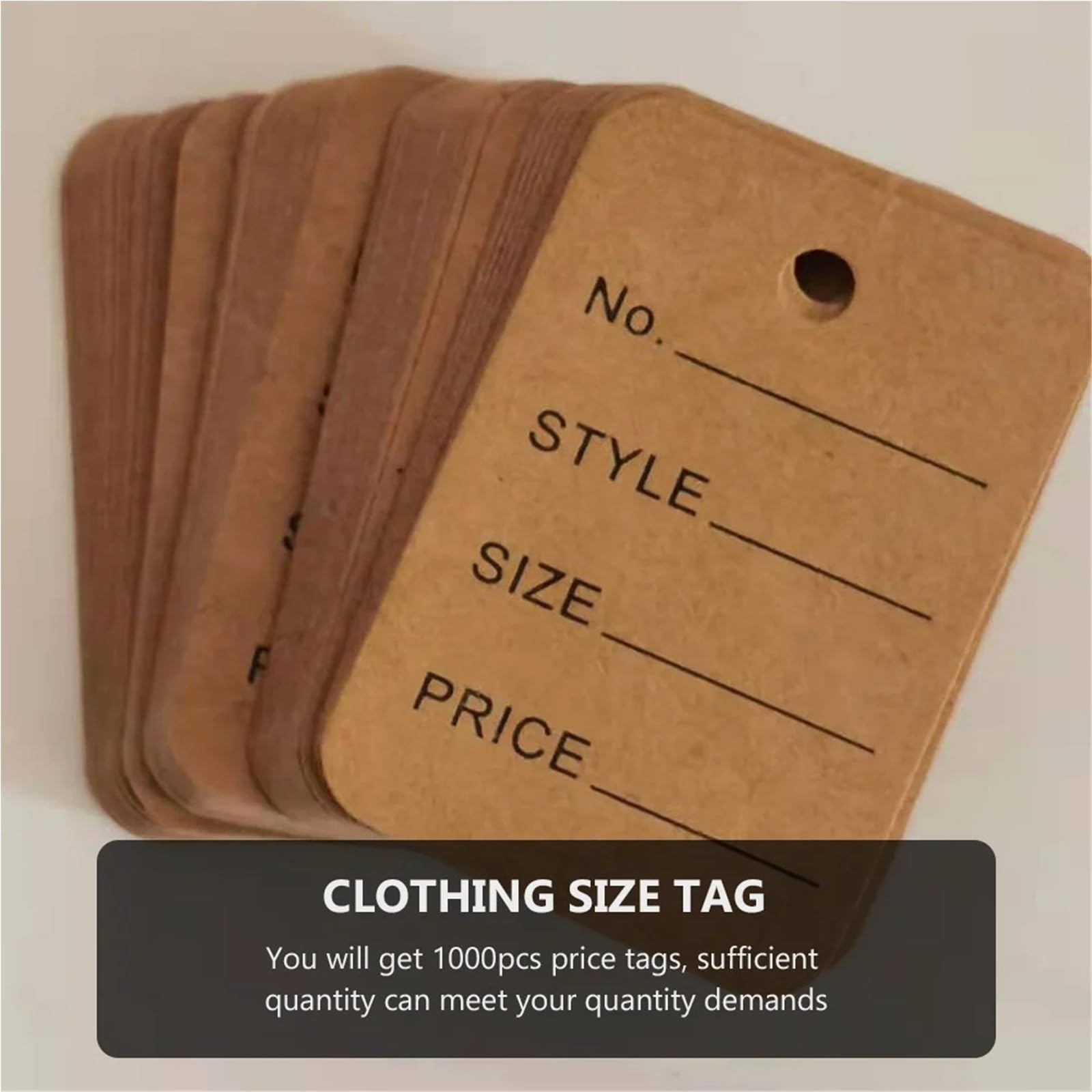 Étiquette de Prix pour Vêtements Étiquettes de prix en papier 1000 pièces