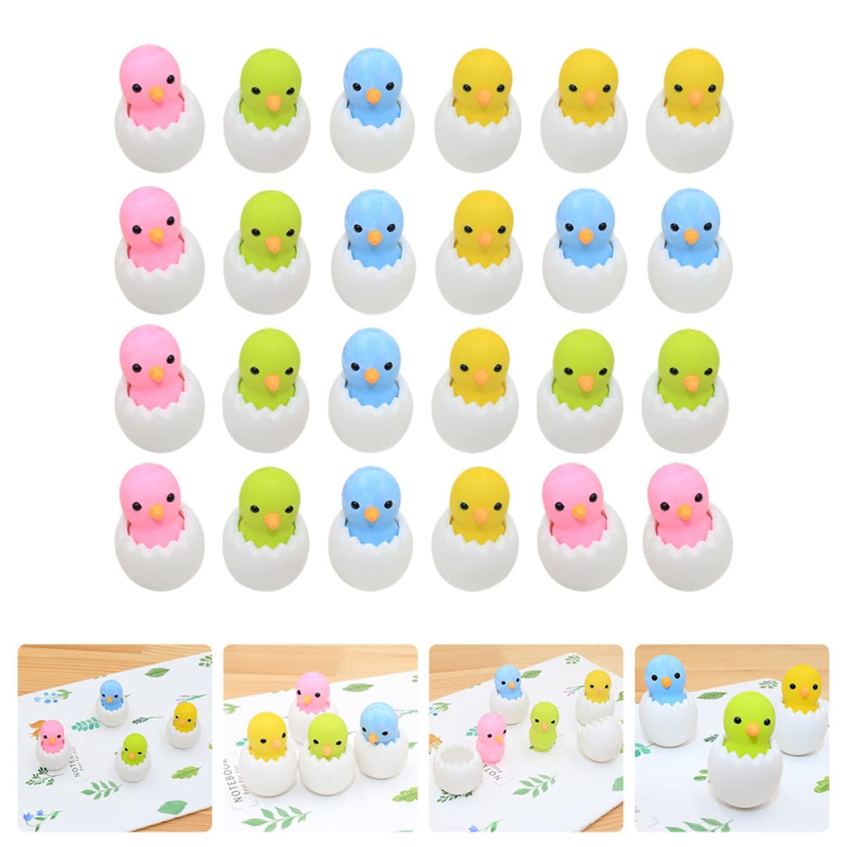 NUOBESTY 4 Set di Gomme da Cancellare Interattive per Il Ritorno a Scuola per Studenti a Forma di Animale Divertenti per Ragazzi E Ragazze Adorabili Articoli Scolastici Pezzi*4
