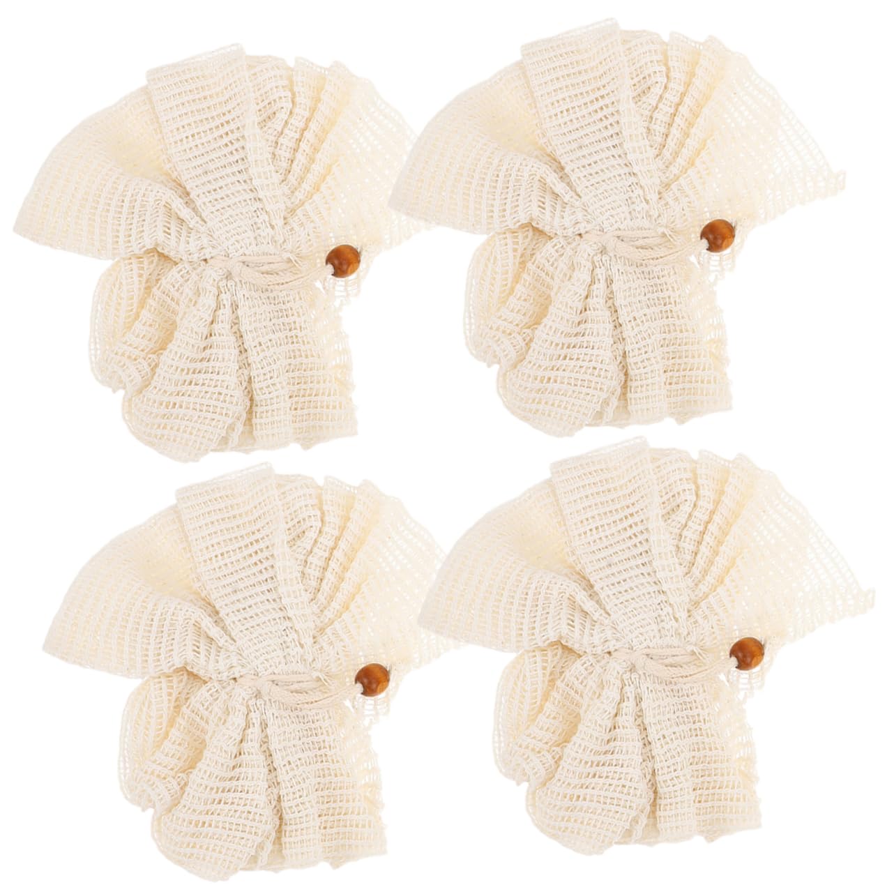 FRCOLOR 16 Piezas Esponja De Ramio Bañera Infantil Lufa Natural Limpiando Suministros Depurador De Piel De Baño Depurador De Baño Accesorios De Spa Bath Linaza Portátil Toalla De Baño Bebé