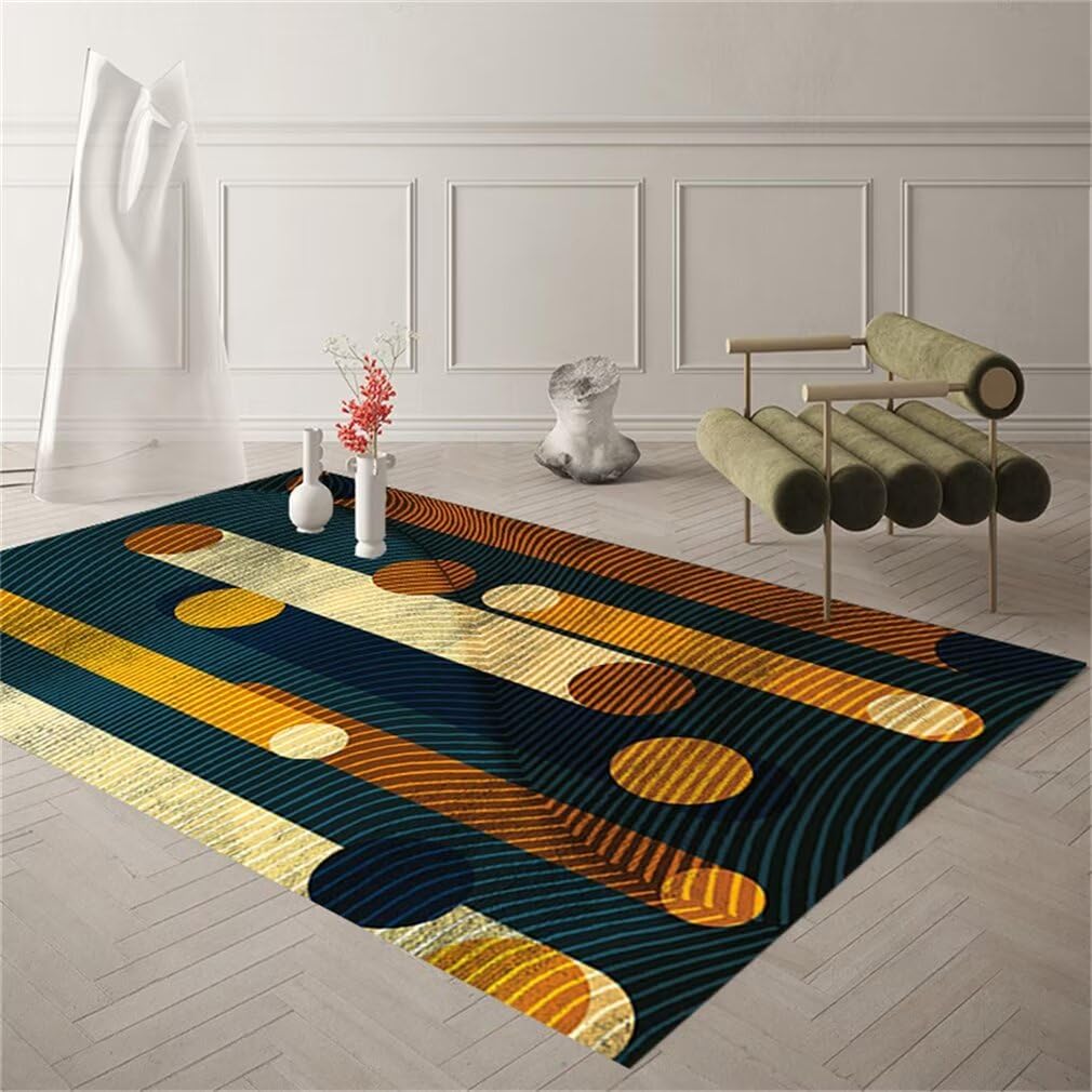 Tapis salon grande taille résistant à l'usure et facile d'entretien