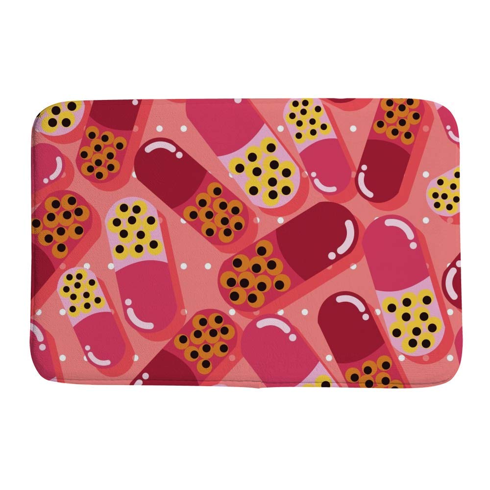 Tapis de bain absorbant et antidérapant en mousse 36x61 cm