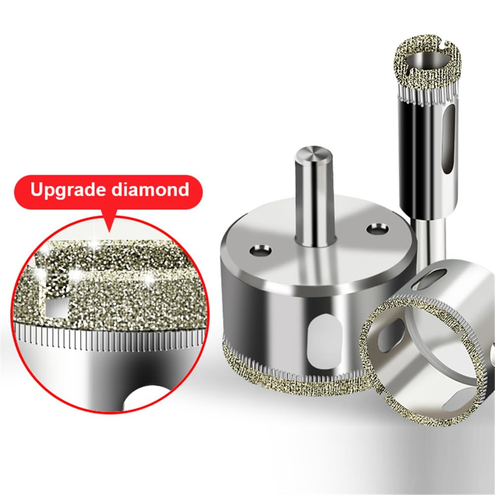 Juego de brocas Hss con revestimiento de diamante, 3-200 mm, para azulejos, mármol, vidrio, cerámica, sierra perforadora, brocas para herramientas eléctricas, cortador de sierra perforadora, 85 mm