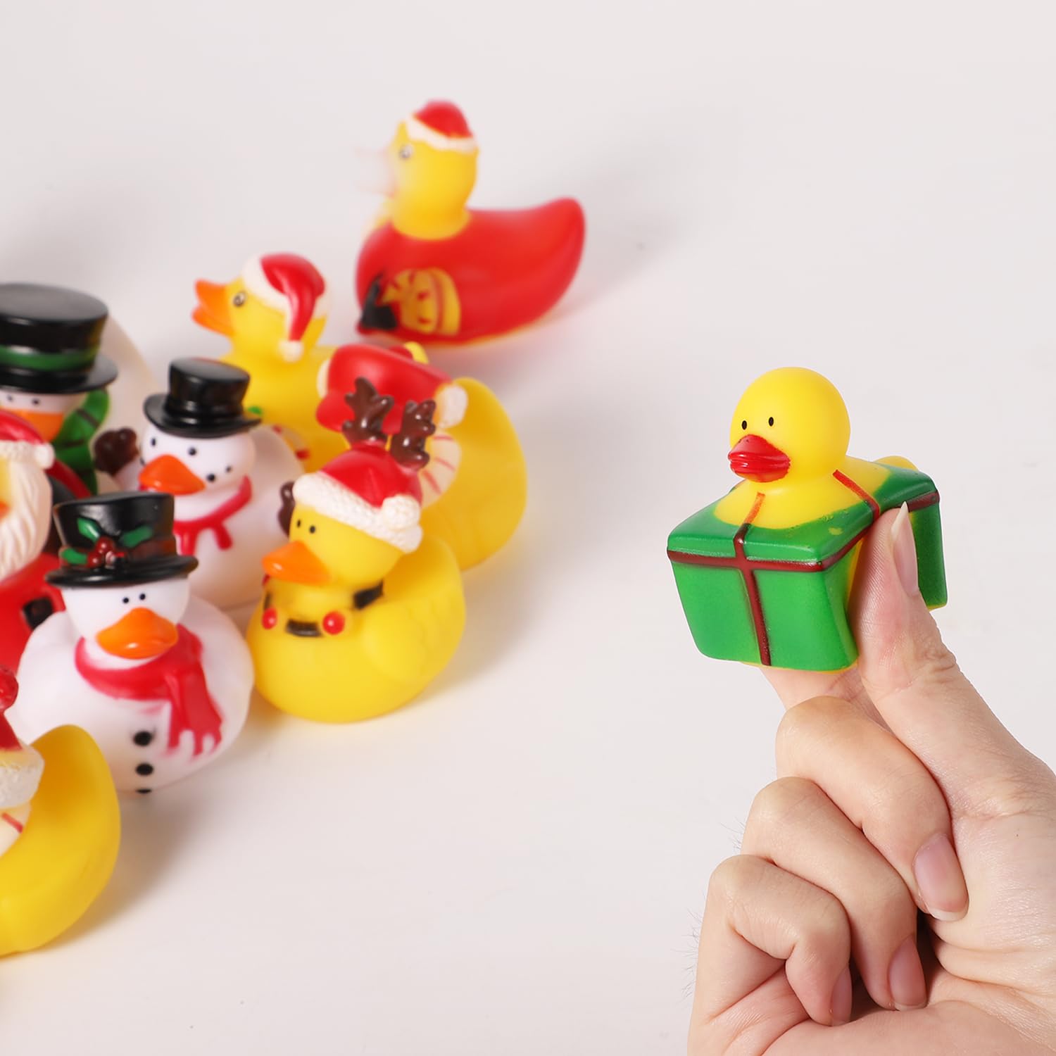 24pcs Assorted Rubber Ducks, Funny Creative Water Play Ducks for Kids, Christmas Party, Home & Car Decor (24 Styles) - Image 2