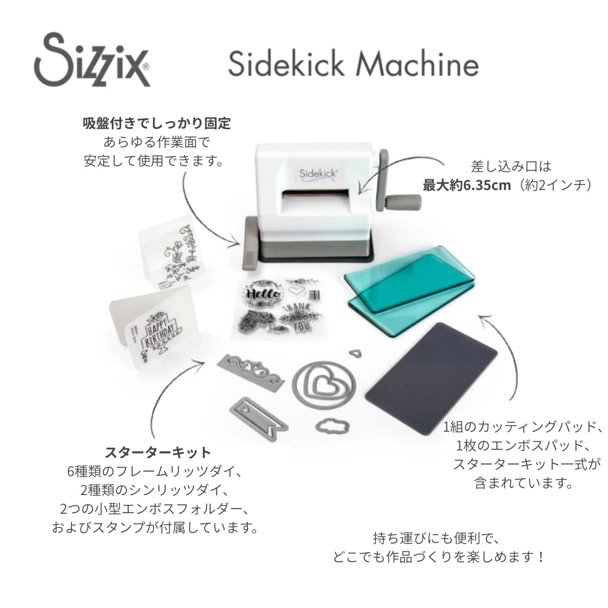 Sizzix サイドキック スターターキットで手作りを始めよう
