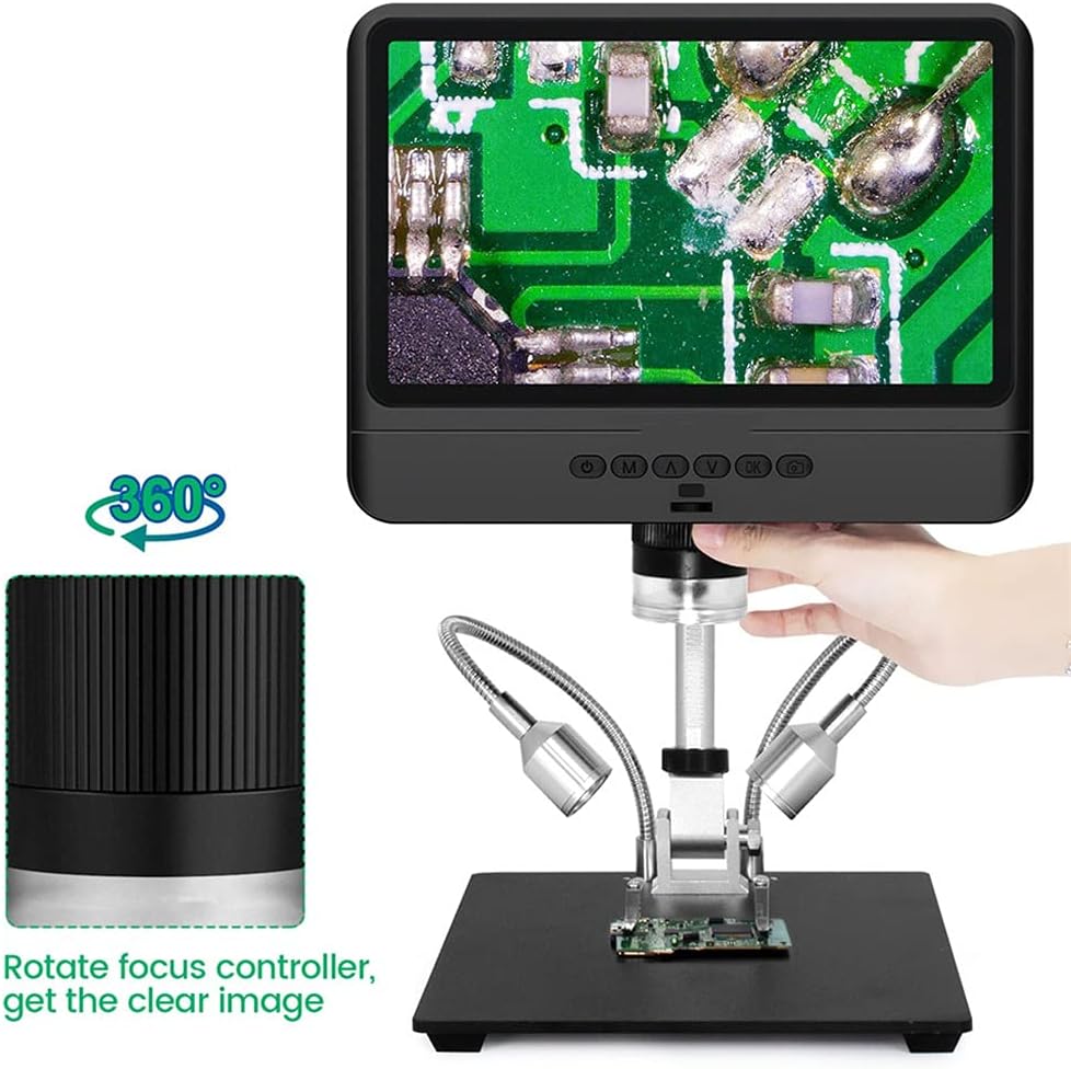8.5 Inch Microscope 1080P Adjustable LCD Display for Soldering Industrial Maintenance