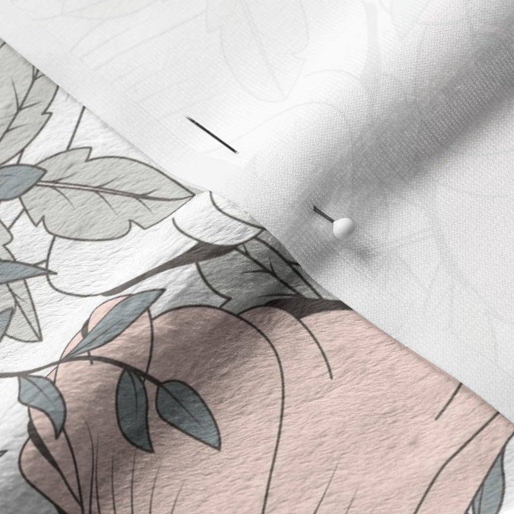 Spoonflower Fabric - Botanical Pattern Colorful Flowers Garden Floral Vibrant Colors Printed on Minky Fabric by The Yard - Sewing Baby Blankets Quilt Backing Plush