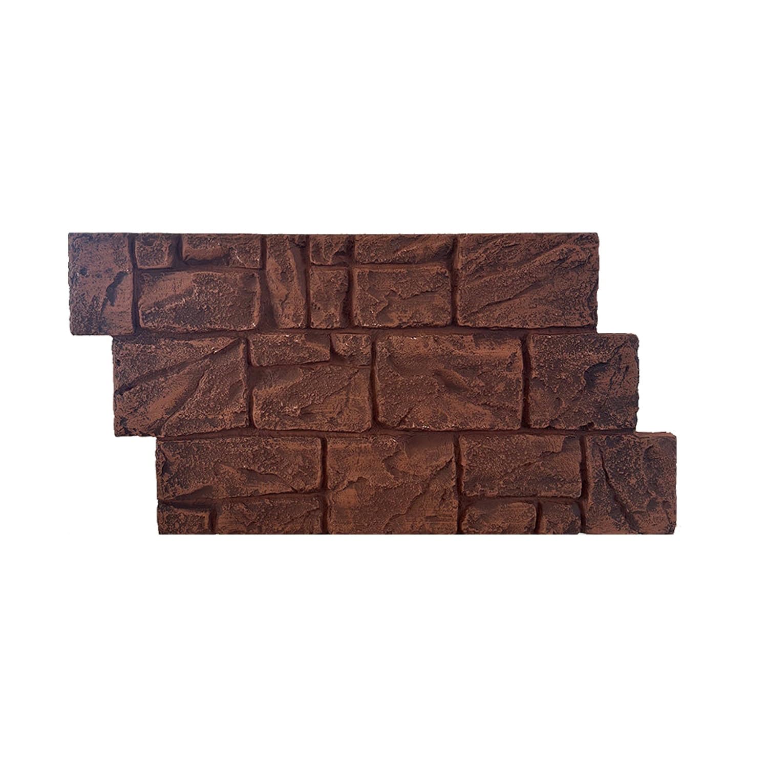 Paneles PVC Pared Panel de pared de PU imitación piedra triturada, papel pintado 3D fácil de instalar de 3 cm de grosor, revestimiento impermeable e ignífugo(D)