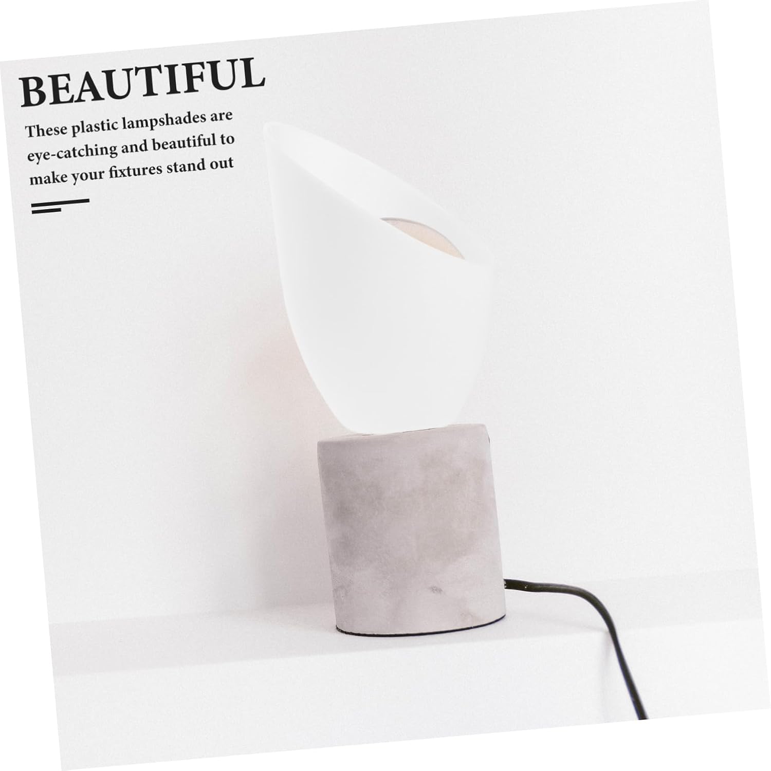 Uonlytech Small Lamp Shades 6pcs Plastic Lamp Shade Replacement Multicolored Horseshoes Lamp Shade Floor Lamp Cover for Bedroom Pendant Wall Sconces Light, 5X5X13.6cm, 6 Colors Lamp Shades