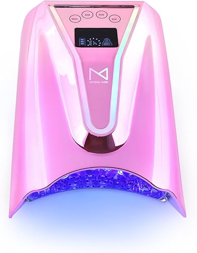 Miniatura 11 de M - Lámpara de Uñas UV Crystal Cure 128W - Luz de Uñas de Curado Rápido con 45 Potentes LEDs de 365nm+405nm - Inalámbrica, Recargable, Sensor Blanco