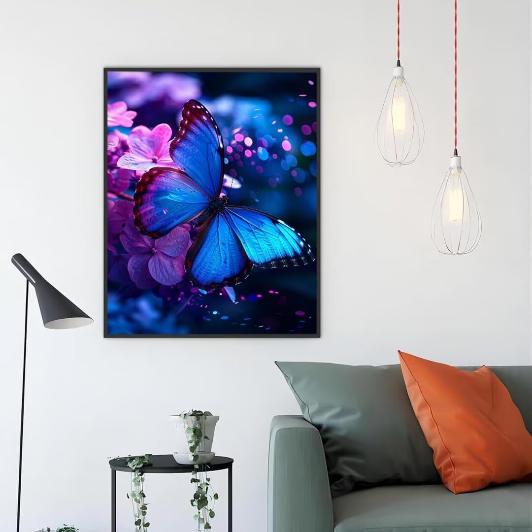 Kit Di Pittura Di Diamanti A Farfalla Per Adulti Kit Di Pittura Di Diamanti Rotondi 5d Fai Da Te Kit Di Pittura Di Diamanti Farfalla Per Principianti Fiori Picture Art