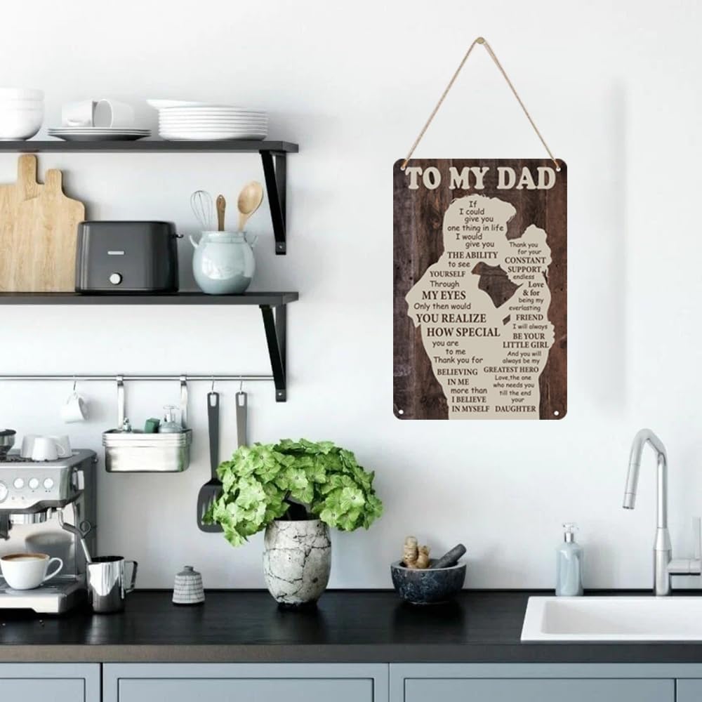 quimoy To My Dad... Personalized Note vs. Vintage Tin Wall Art (Home Decor) - Funny Dad gifts Showdown