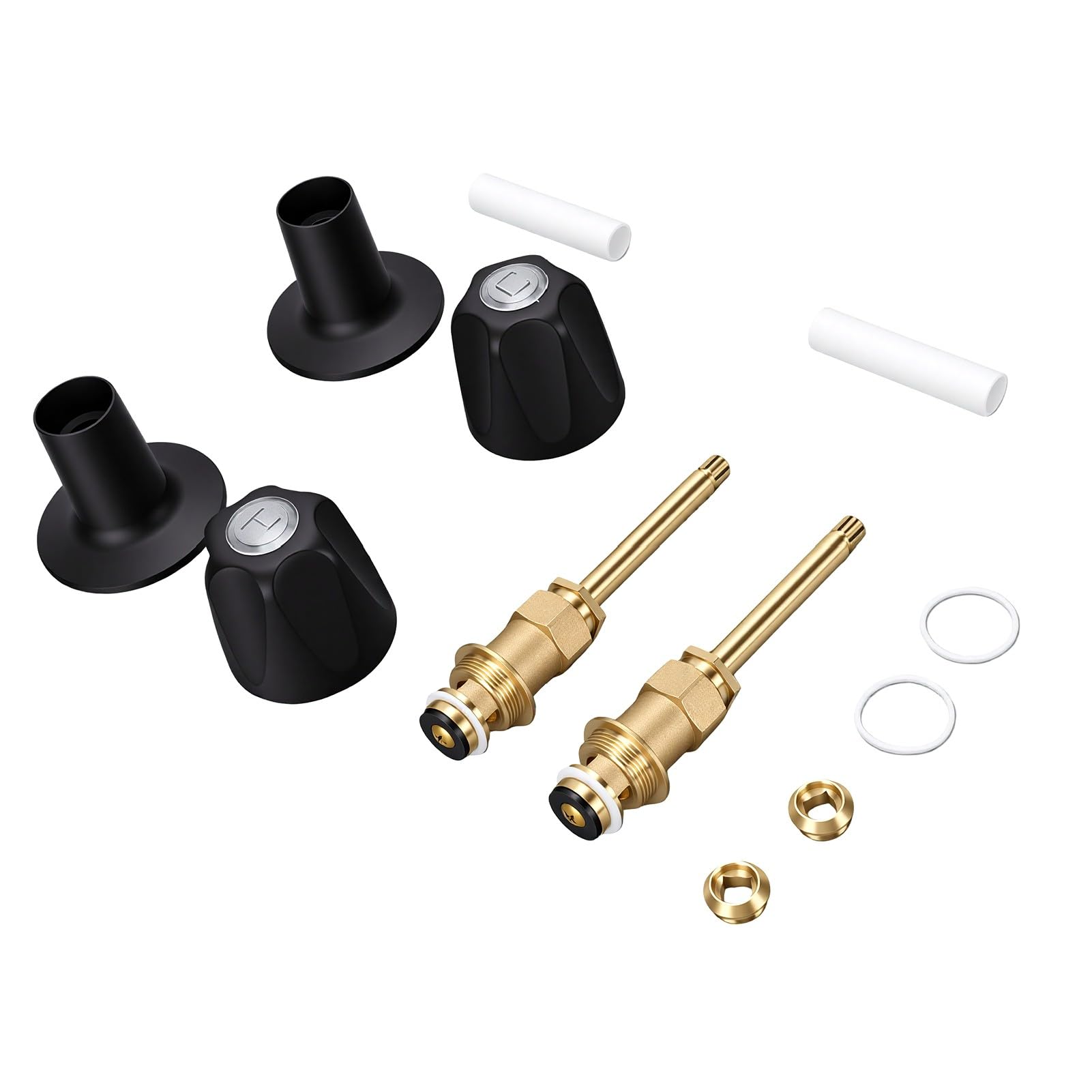 ASHATA 2 Set Rubinetti Doccia Kit Ricambio per Maniglie Rubinetteria