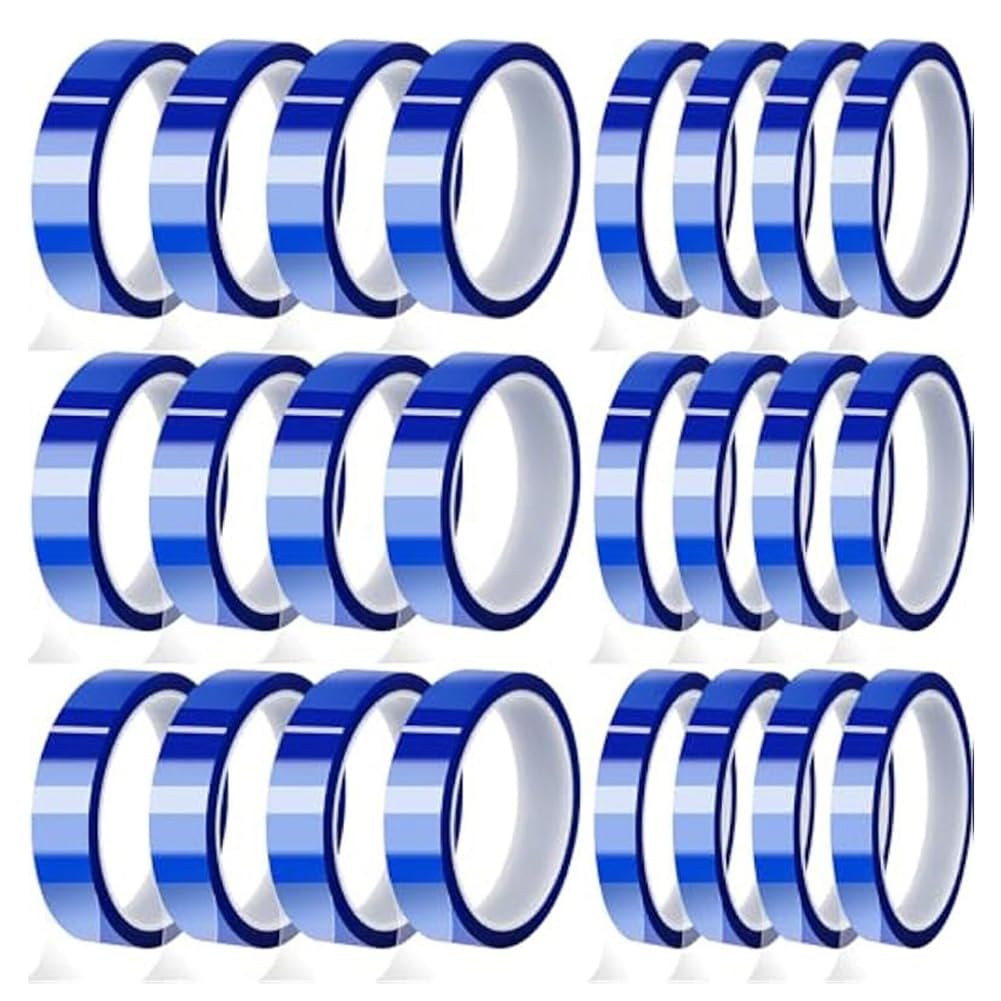Cinta térmica de vinilo resistente al para sublimación por , 1 juego de 10 mm y 20 mm x 33