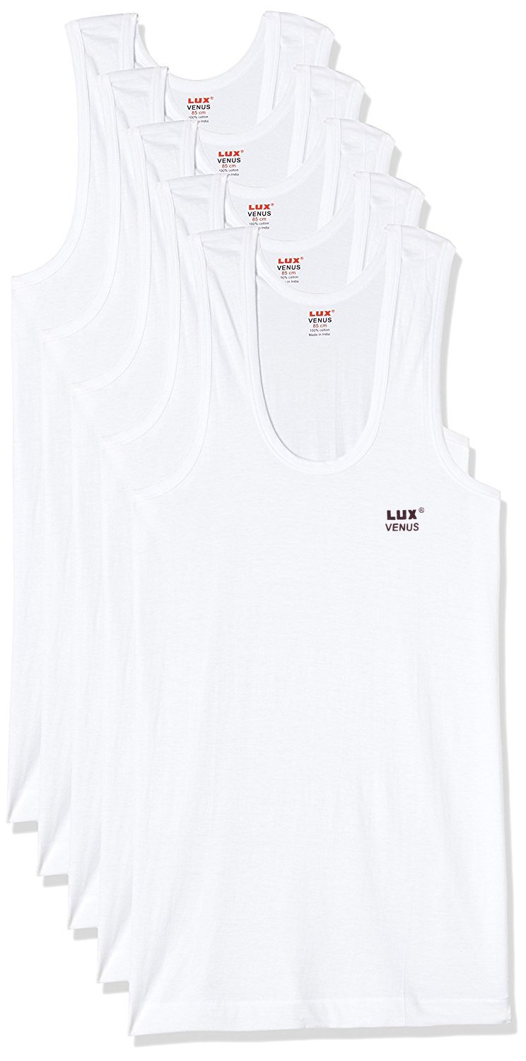 Mens Cotton Sleeveless Vest White 95 Combo Pack Of Desertcart