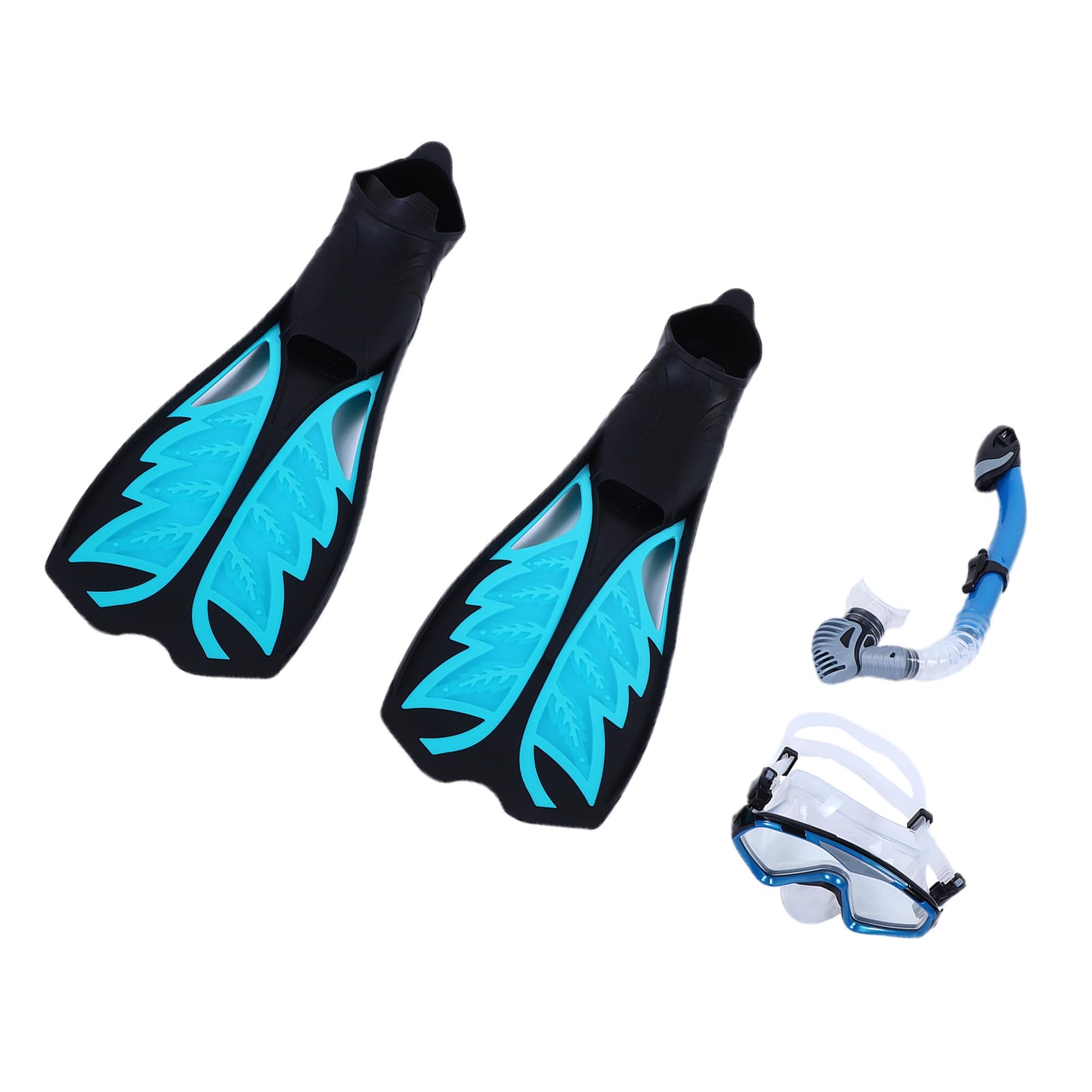 Tosuny Juego de Snorkel para Adultos, Equipo de Snorkel Profesional, Aletas de Máscara a Prueba de Fugas para Exploración Submarina, Equipo de Buceo, Kit de para Hombres y Mujeres Nadando