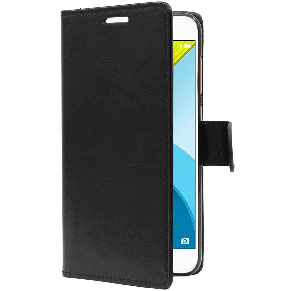 EbestStar Hülle Für Huawei Y6 2018 – PU Leder Wallet Case Mit Kartenfächern, Standfunktion & Panzerglas, Schwarz