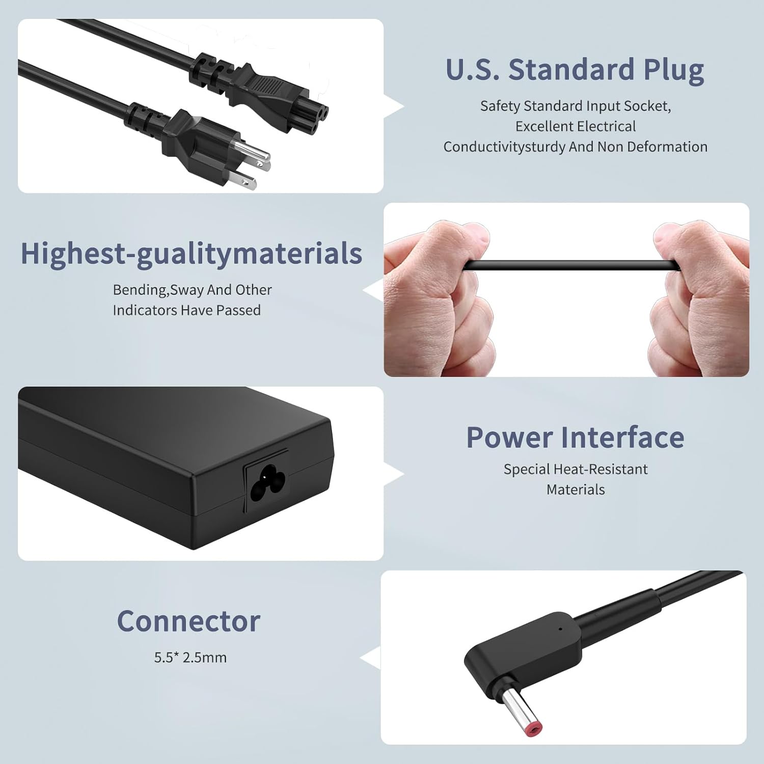 180W Laptop Charger Compatible with MSI GF63 GF65 GS66 GF75 GS75 Creator GS65 GS63VR GT60 GE72 GE77 GE72VR P65 WS66 WS75 Power Adapter Cord