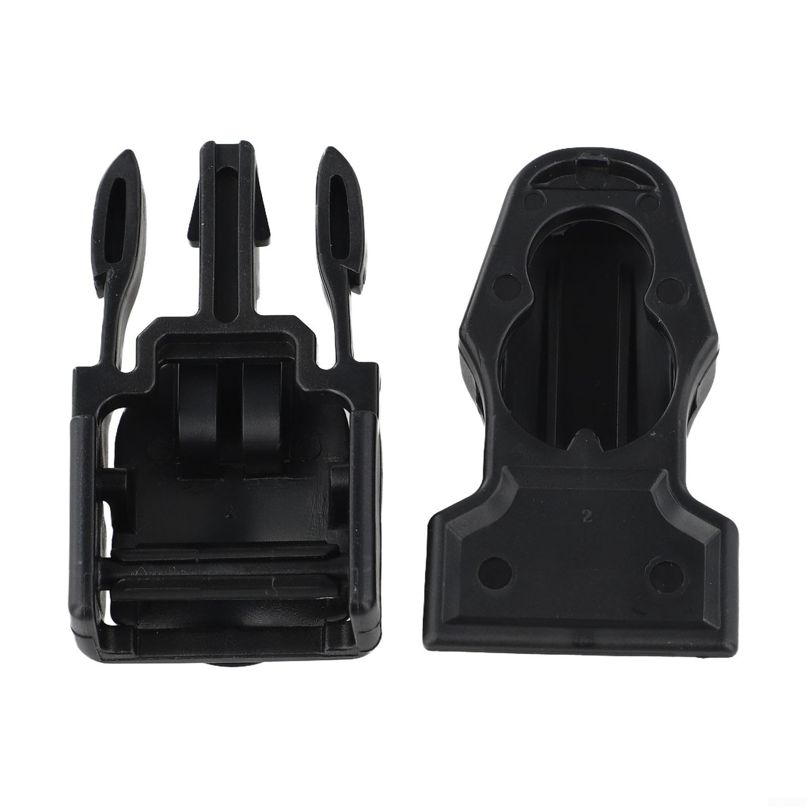 2 fibbie di ricambio a sgancio rapido per cinghie per pinne da immersione, adatte per la maggior parte delle pinne da nuoto e da immersione, materiale plastico (B)
