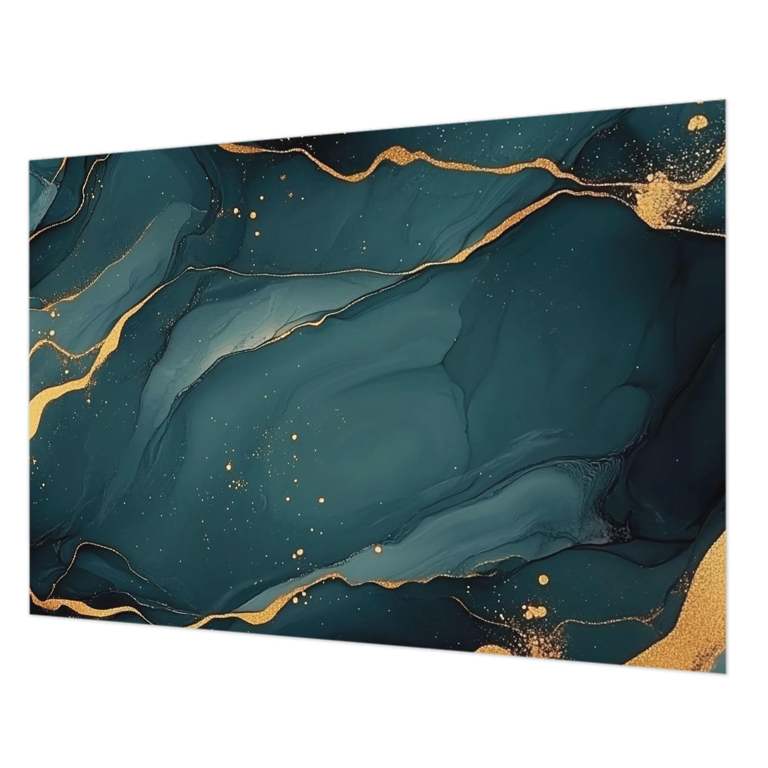 Papier peint abstrait bleu nuit pour créer un salon cosy Tulup