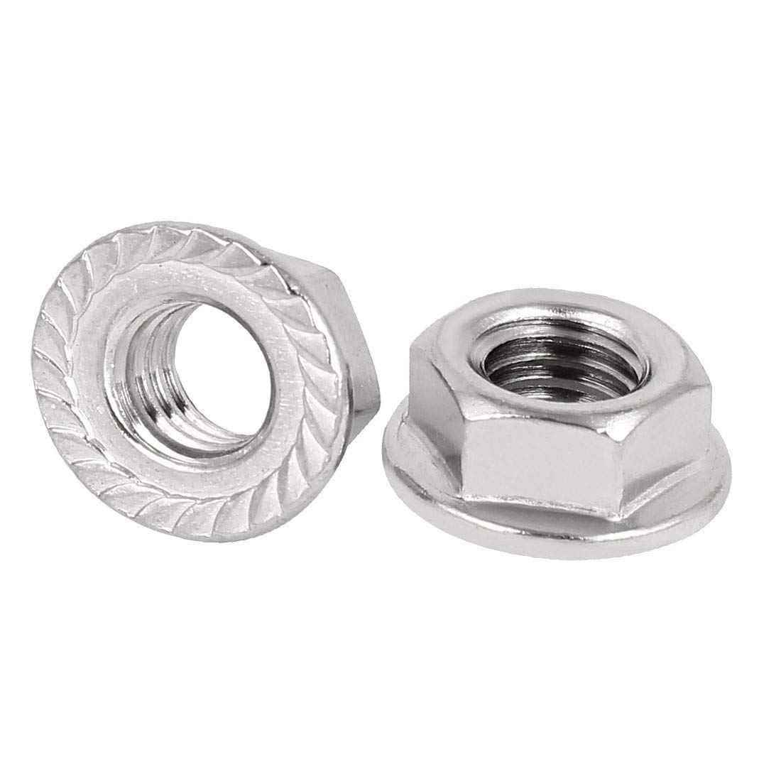 New Lon0167 3/8' '- Vorgestellt 16 304 Edelstahl zuverlässige Wirksamkeit verzahnt Flansch Sechskantschraube Sicherungsmuttern 100st(id:80c f4 3f 86b)