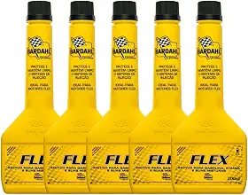 Kit 5 Bardahl Aditivo Combustivel Flex 200ml Gasolina Etanol