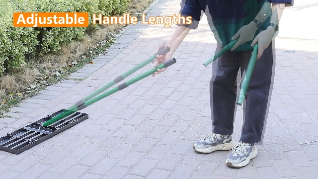 Rastrillo nivelador de césped 30" con mango ajustable miniatura 7