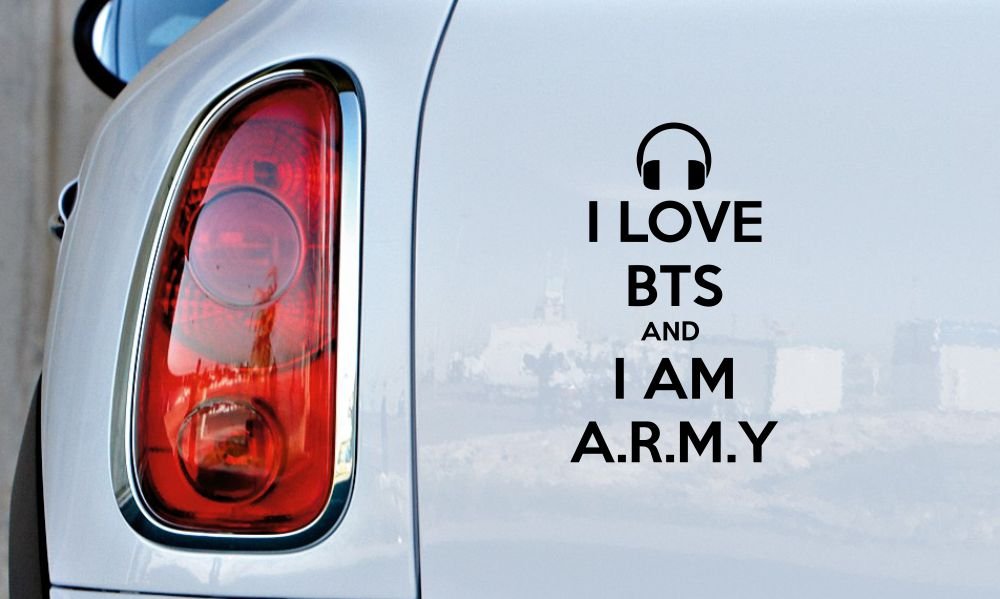 Amazon | BTS I Am陸軍ヘッドホン車ビニールステッカーデカール