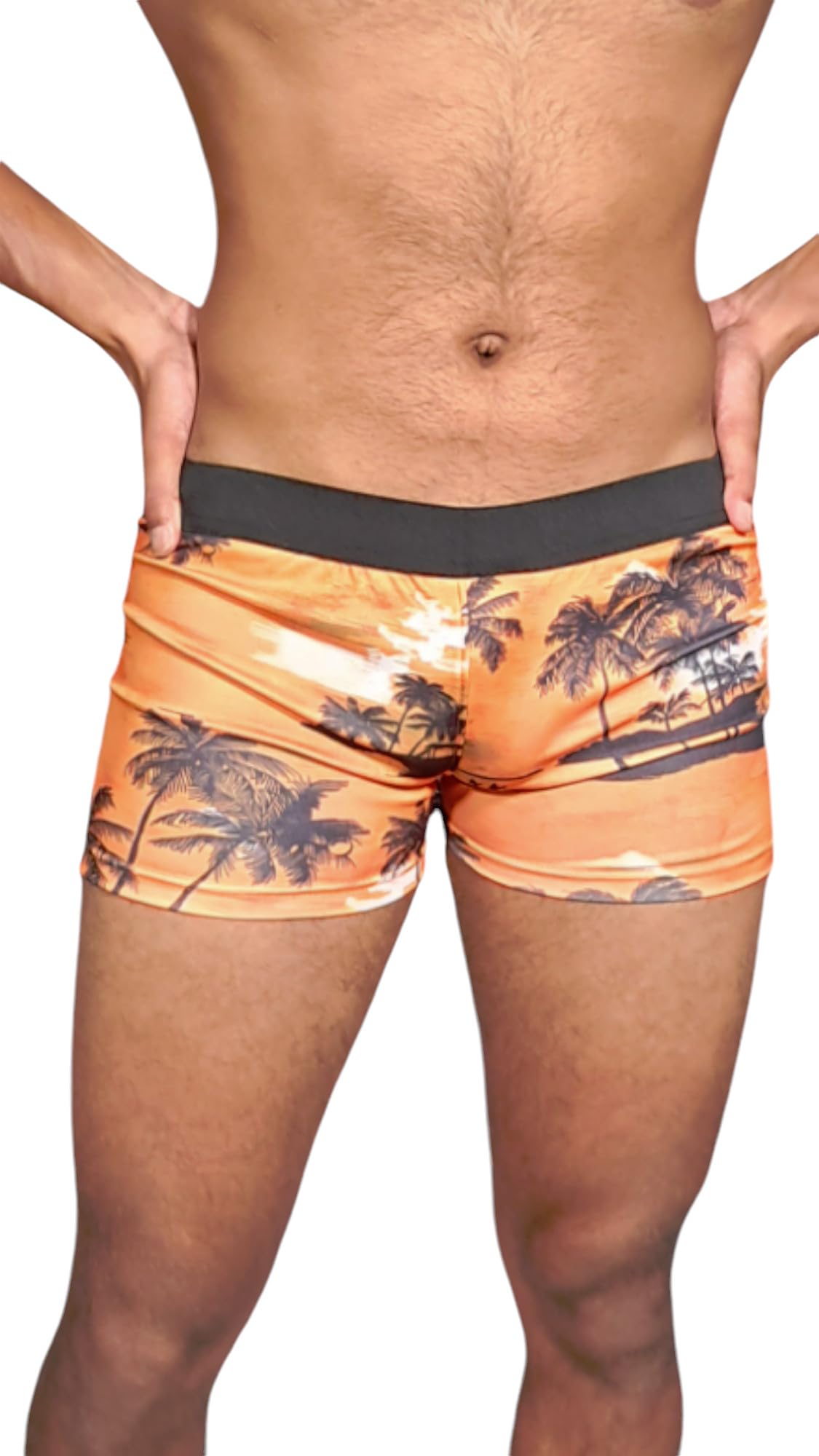 Spandex Regular Fit Printed Swim Shorts Men | Swimming Shorts | Adjustable, Breathable, Quick Drying Ideal for Swimming