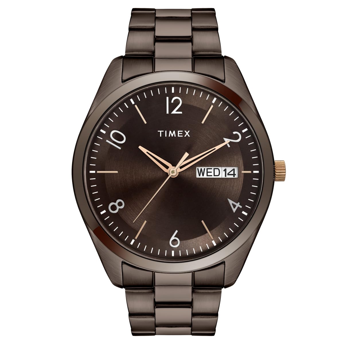 TIMEX Men Brown Round Analog Brass Dial Watch- TWTG10406 (B0CJYBFNBC) Amazon Price History, Amazon Price Tracker