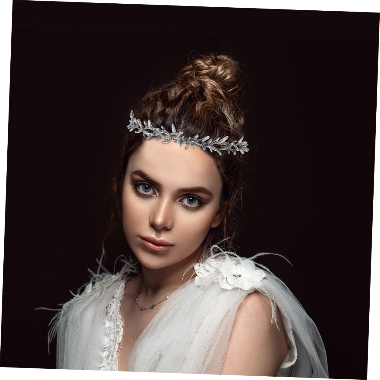 Homoyoyo 2piezas Tocados de Boda Diadema Barroca de Metal para Novia Accesorios de Pelo para Fiesta y Ceremonia de Boda Decoración de Cabello para Mujer y Niña