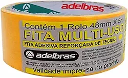 Fita Silver Tape, Adelbrás, Amarela, Rolo de 48mmx5m