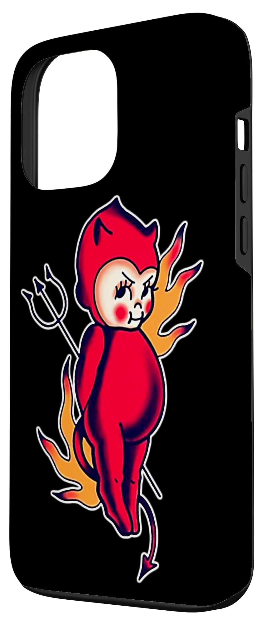 Kewpie Babe Devil Demon Pitchfork Case for iPhone 13 Pro Max - Image 2