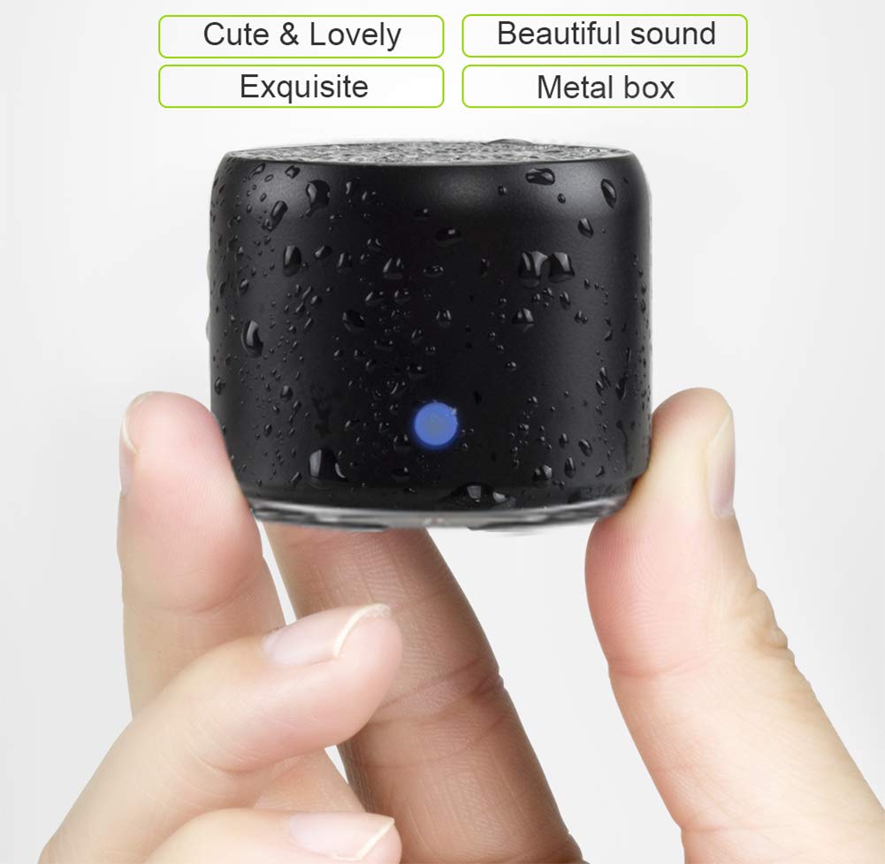 C- Altavoz Bluetooth Súper Mini A Prueba De Agua Sonido/Altavoz Portátil De Calidad Baja Bluetooth 5.0, IP67 A Prueba De Agua, Estuche De Viaje Embalado para Ducha, Habitación, Bicicleta, Automóvil