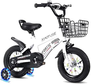 Axdwfd Kids Bike 12/14/16/18 Inch Bicycles For Boys And Girls, Suitable For Children Aged 2-13, With Auxiliary Wheels And Mudguards Bicycle