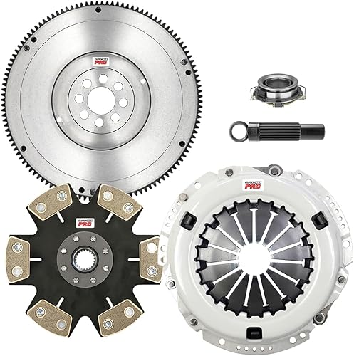ClutchMax PRO Performance Stage 4 Kit de embrague con volante compatible con Toyota Camry All-Trac 4WD 1996-2000 RAV-4 2.0L 3S-FE (CP16168HDDFW-ST4)