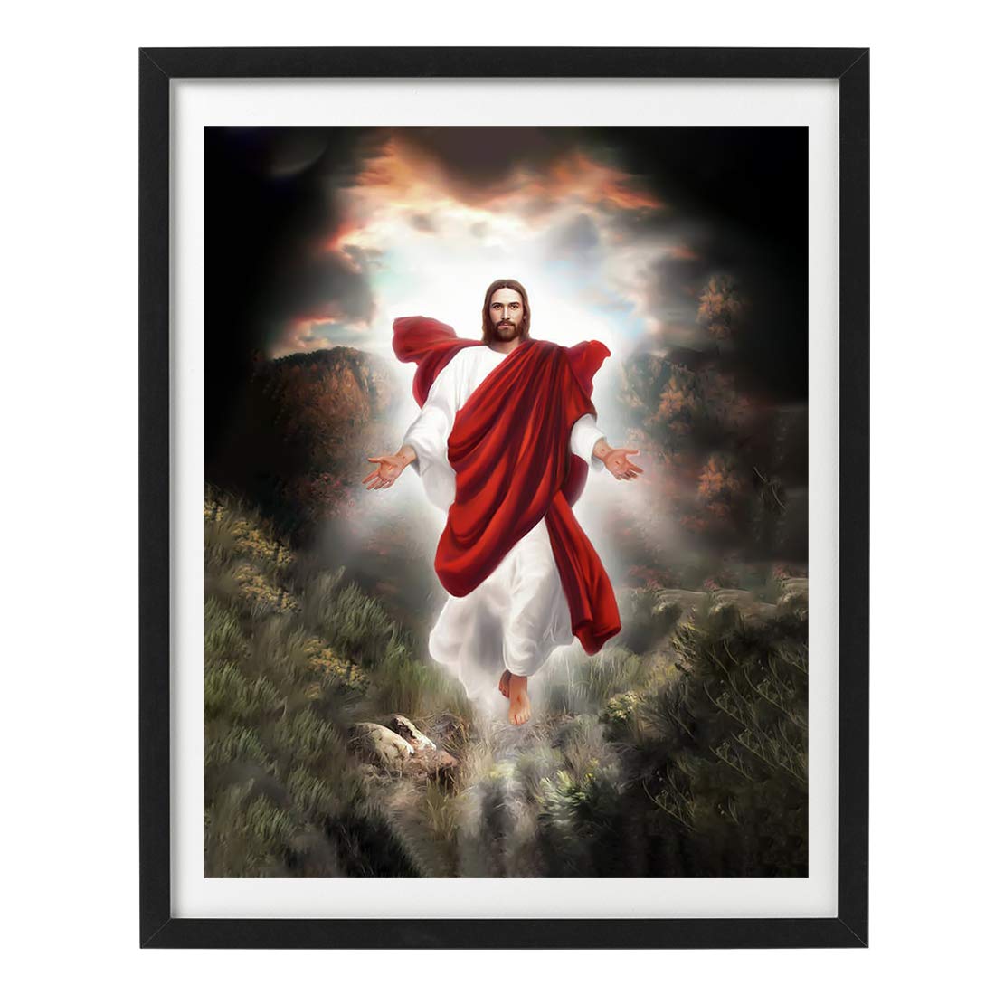 Buy JesusFrames DK Decors Jesus is Our King Holy Relaxing Plastic Photo